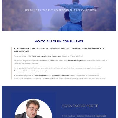 Home Page del sito internet di Michele Piergiovanni Family Banker