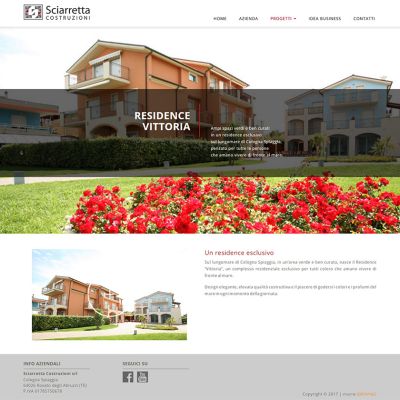 Pagina del Residence Vittoria nel sito di Sciarretta Costruzioni