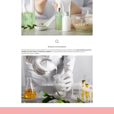 Pagina azienda del Sito Web E-Commerce Ayame Cosmetics Teramo Abruzzo