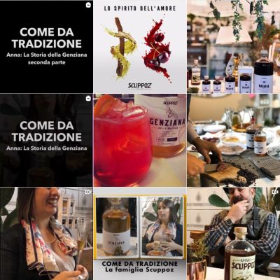 Feed Instagram Scuppoz con ingredienti, ricette e richiami alla tradizione
