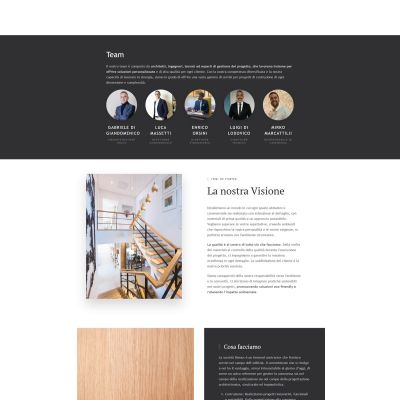 Pagina azienda del Sito Web DOM-US general contractor