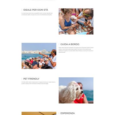 Pagina le barche del Sito Web Motobarche Leonarda Vieste