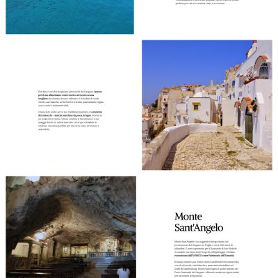 Pagina Esperienze del sito web dello Shanti B&B