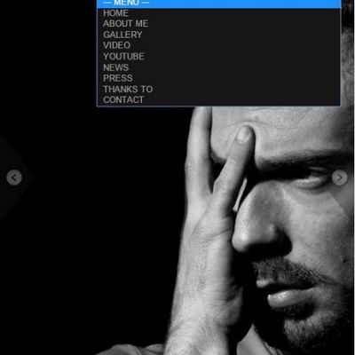 Pagina Menu del sito internet di Francesco Baiocchi cantante d'opera baritono