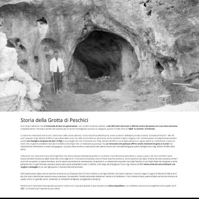 Pagina La Storia del sito internet de La Grotta Peschici