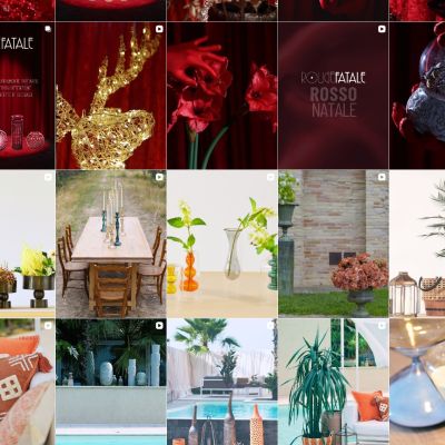 Feed Instagram Bruco con proposte natalizie, piante e complementi d'arredo