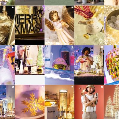 Feed Instagram Bruco con idee regalo, tavole decorate e atmosfere natalizie