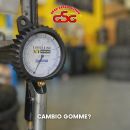 Grafica con manometro dedicata al controllo della pressione gomme