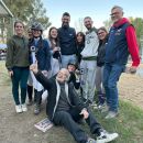Gruppo di allievi e accompagnatori del Maneggio Team Horse di Teramo