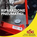 Grafica Gran Sasso Gomme dedicata alla riparazione dei pneumatici