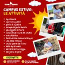 Locandina con il programma delle attività del campus estivo Team Horse a Teramo