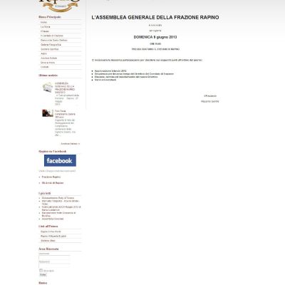 Pagina Assemblea Generale del sito internet di Rapino Teramo