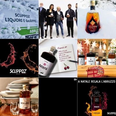 Feed Instagram Scuppoz con liquori, cultura e immagini del territorio abruzzese