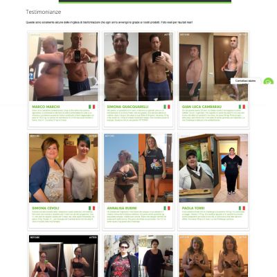 Pagina testimonianze del sito internet di Shop Vi