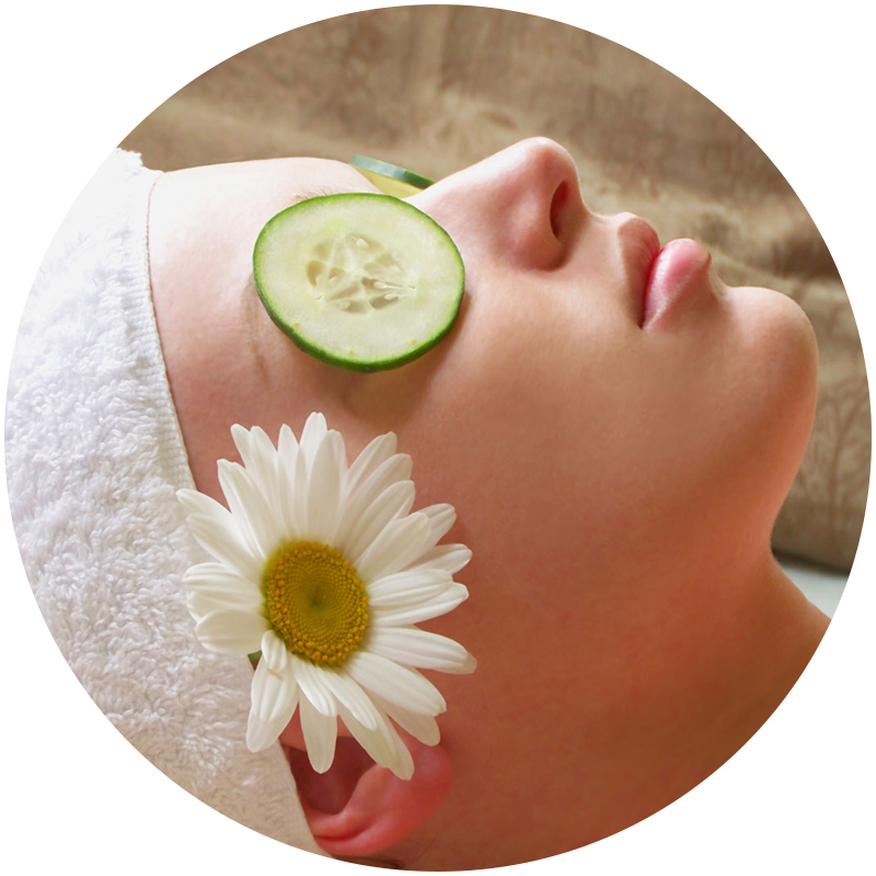 Trattamento estetici per il viso con cetrioli